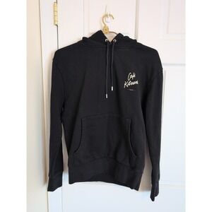 Maison Kitsune Cafe Kitsune Hoodie S Small Black White Logo Pullover Sweatshirt